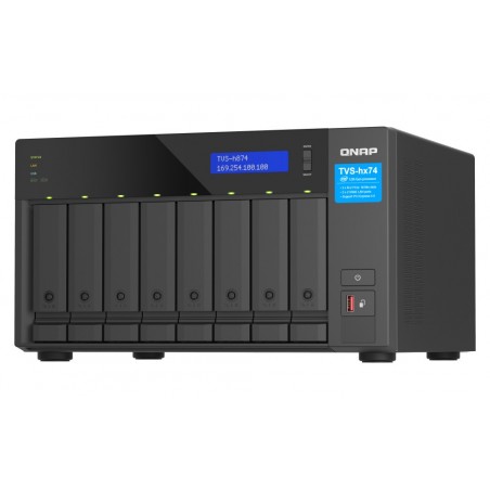 QNAP TVS-h874X NAS Tower Ethernet LAN Noir