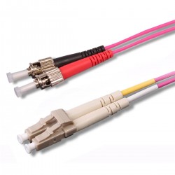 Uniformatic 21351 câble InfiniBand et à fibres optiques 1 m ST LC Fuchsia