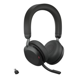 Jabra Evolve2 75 Casque Avec fil &sans fil Arceau Bureau Centre d'appels USB Type-C Bluetooth Noir