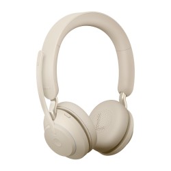 Jabra Evolve2 65, UC Stereo Casque Sans fil Arceau Bureau Centre d'appels USB Type-C Bluetooth Beige