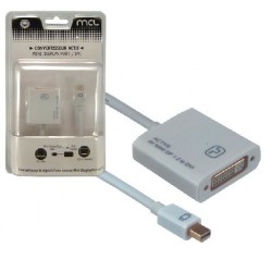 MCL CG-293CAZ câble vidéo et adaptateur 0,15 m Mini DisplayPort DVI Blanc