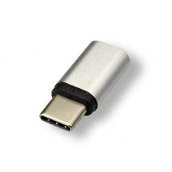 MCL USBC-M F changeur de genre de câble USB Type-C Argent