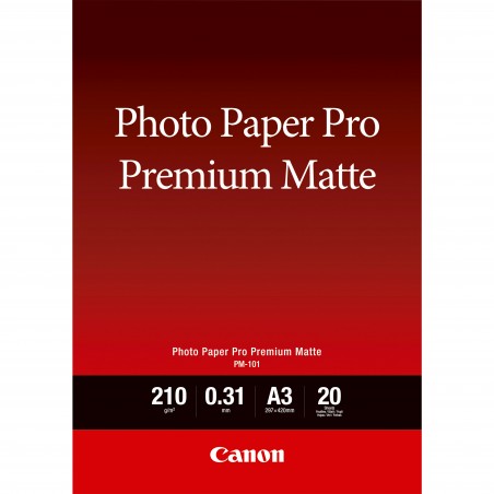 Canon Papier photo A3 Premium Mat PM-101 - 20 feuilles