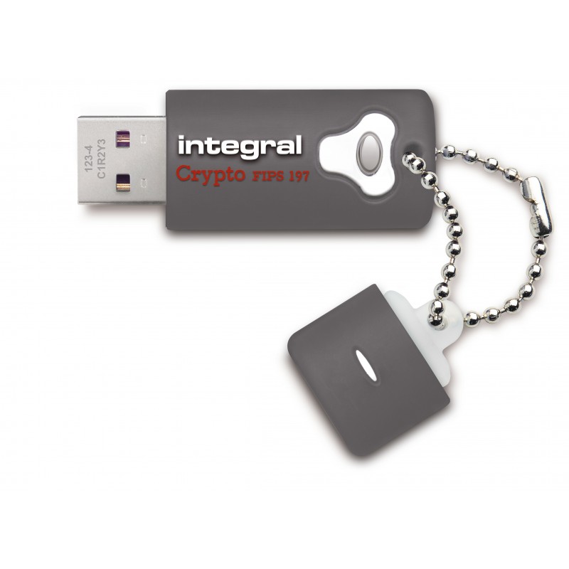 Integral 32GB Crypto Drive FIPS 197 Encrypted USB 3.0 lecteur USB flash 32 Go USB Type-A 3.2 Gen 1 (3.1 Gen 1) Gris