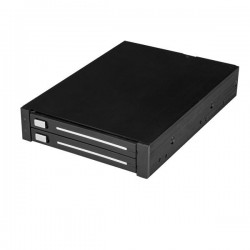 StarTech.com Rack amovible sans tiroir pour deux HDD   SSD SATA 2,5" dans baie de 3,5" - RAID