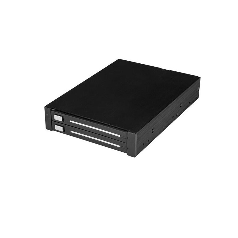 StarTech.com Rack amovible sans tiroir pour deux HDD   SSD SATA 2,5" dans baie de 3,5" - RAID