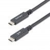 StarTech.com Câble USB C vers USB C de 1,8 m - 5A, 100W PD 3.0 - Certifié Works With Chromebook - Certifié USB-IF - M M - USB