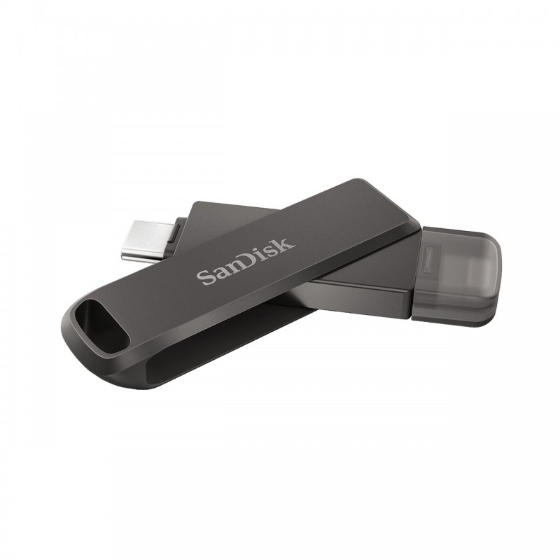 SanDisk iXpand lecteur USB flash 64 Go USB Type-C   Lightning 3.2 Gen 1 (3.1 Gen 1) Noir