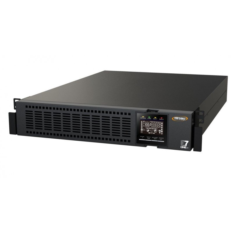 Infosec E7 One 5000 RT alimentation d'énergie non interruptible Double-conversion (en ligne) 5 kVA 5000 W