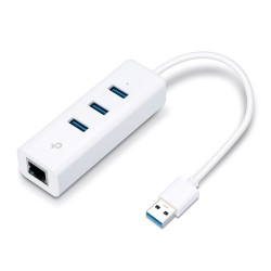 TP-Link UE330 station d'accueil Avec fil USB 3.2 Gen 1 (3.1 Gen 1) Type-A Blanc