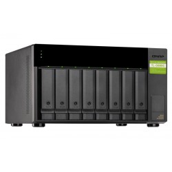 QNAP TL-D800C Boîtier de disques de stockage Boîtier disque dur SSD Noir, Gris 2.5 3.5"