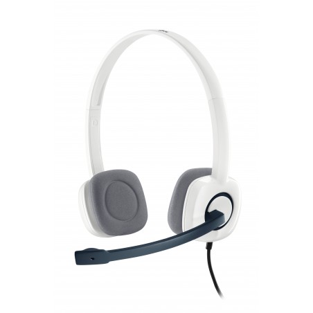 Logitech H150 Casque Avec fil Arceau Bureau Centre d'appels Blanc