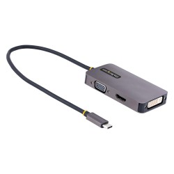 StarTech.com Adaptateur USB C vers HDMI VGA - Dock USB C Multiport Digital AV - Adaptateur USB Type C Jusqu'à 4K60Hz - Station