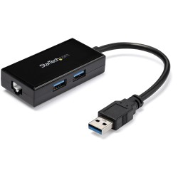 StarTech.com Adaptateur réseau USB 3.0 vers Gigabit Ethernet avec hub USB 3.0 à 2 ports