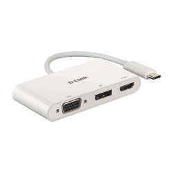 D-Link DUB-V310 station d'accueil Avec fil USB 3.2 Gen 1 (3.1 Gen 1) Type-C Blanc