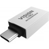 Vision TC-USBC3A changeur de genre de câble USB-A USB-C Blanc