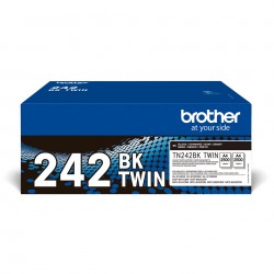 Brother TN242BKTWIN Pack de deux cartouches de toner originales – Noir