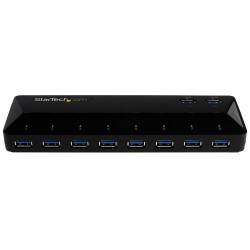 StarTech.com Concentrateur USB 3.0 (5Gbps) 10 ports avec Ports de Charge et de Synchronisation - 8 x USB-A, 2 x USB-A ports de