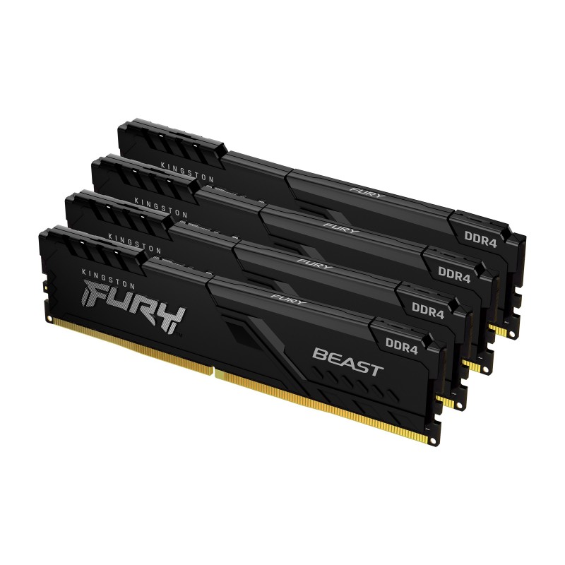 Kingston Technology FURY 16Go 2666MT s DDR4 CL16 DIMM (Kit de 4) Beast Black