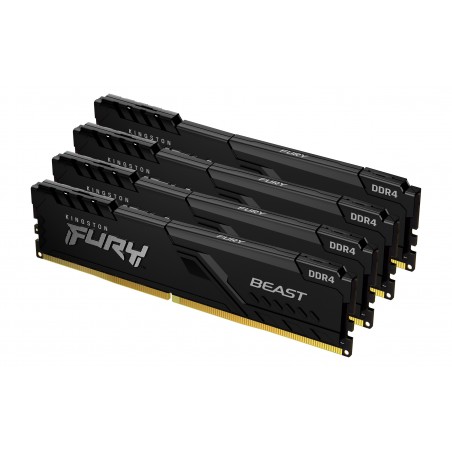 Kingston Technology FURY 16Go 2666MT s DDR4 CL16 DIMM (Kit de 4) Beast Black