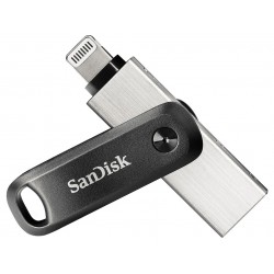 SanDisk iXpand lecteur USB flash 64 Go USB Type-A   Lightning 3.2 Gen 2 (3.1 Gen 2) Noir, Argent