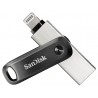 SanDisk iXpand lecteur USB flash 64 Go USB Type-A   Lightning 3.2 Gen 2 (3.1 Gen 2) Noir, Argent