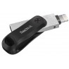 SanDisk iXpand lecteur USB flash 64 Go USB Type-A   Lightning 3.2 Gen 2 (3.1 Gen 2) Noir, Argent