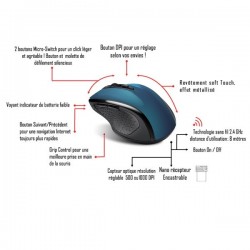 ADVANCE S-SHAPE-BL souris Droitier RF sans fil Optique 1000 DPI