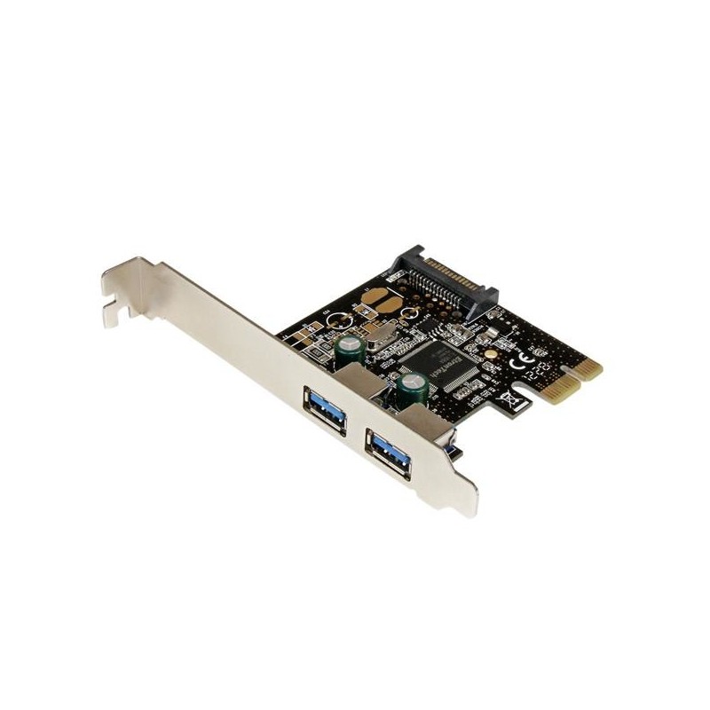 StarTech.com Carte Contrôleur PCI Express (PCI-E) vers Hub Interne 2 ports USB 3.0 - Alimentation SATA