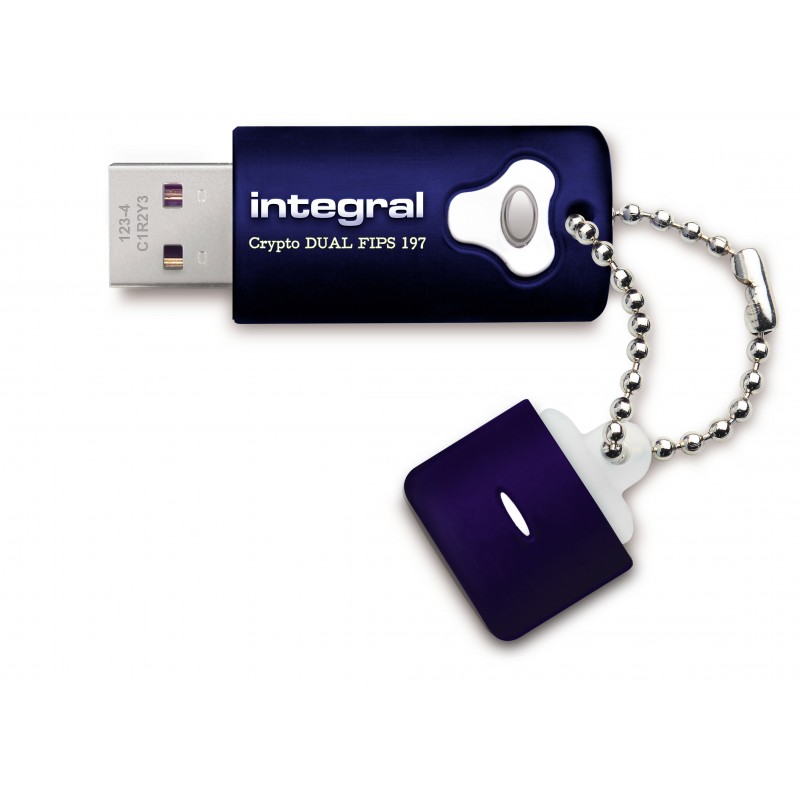 Integral 16GB Crypto Dual FIPS 197 Encrypted USB 3.0 lecteur USB flash 16 Go USB Type-A 3.2 Gen 1 (3.1 Gen 1) Bleu