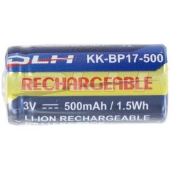 DLH Batterie Li-ion 3V 500mAh 1.5Wh - CR123A   CR123   K123LA   KL123LA   DL123A