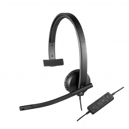 Logitech H570e Casque Avec fil Arceau Bureau Centre d'appels USB Type-A Noir