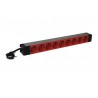 Legrand 646811 unité de distribution d'énergie 1U Noir, Rouge