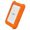 LaCie Rugged USB-C disque dur externe 4 To Orange, Argent