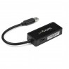 StarTech.com Adaptateur réseau USB 3.0 vers Gigabit Ethernet avec port USB - Noir