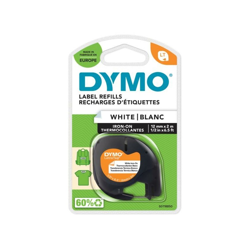 DYMO LetraTag® étiquettes thermocollantes - 12mm x 2m