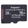 Kingston Technology Industrial 16 Go MicroSDHC UHS-I Classe 10