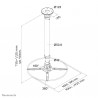 Neomounts support plafond projecteur