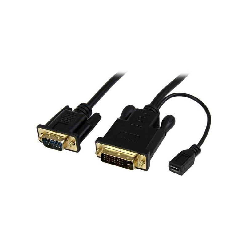 StarTech.com Câble adaptateur DVI vers VGA de 3m - Convertisseur actif DVI-D vers HD15 - M M - 1920x1200