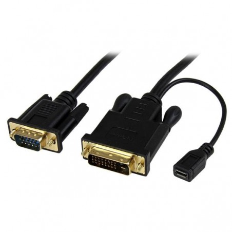 StarTech.com Câble adaptateur DVI vers VGA de 3m - Convertisseur actif DVI-D vers HD15 - M M - 1920x1200