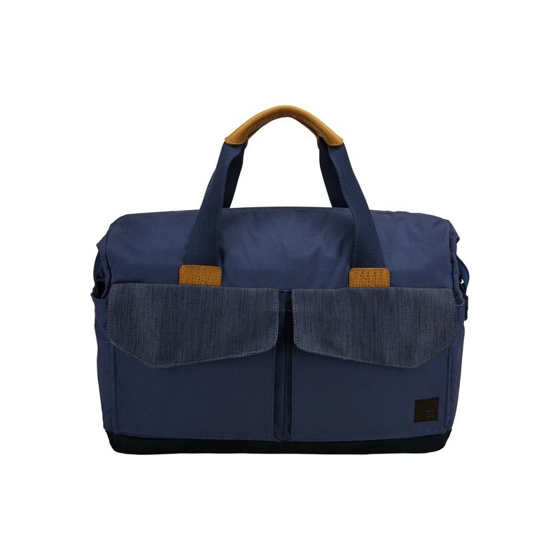 Case Logic LODB-115-DRESSBLUE-NAVYBLAZER 38,1 cm (15") Sac Messenger Noir, Bleu, Marron