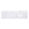 CHERRY AK-C8100F-UVS-W FR clavier USB AZERTY Français Blanc