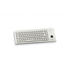 CHERRY G84-4400 TRACKBALL KEYBOARD Clavier filaire miniature, trackball, PS2, gris clair, AZERTY - FR