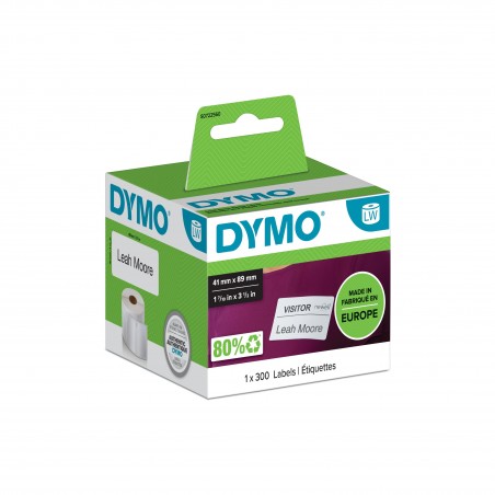 DYMO LW - Étiquettes pour badges nominatifs petit format - 41 x 89 mm - S0722560