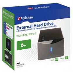 Verbatim 6TB RAID eSATA   USB 2.0 boîtier de disques