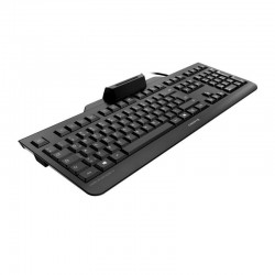 CHERRY SECURE BOARD 1.0 Clavier filaire, lecteur cartes à puce, noir, USB, AZERTY - FR