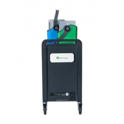 LocknCharge Carrier 20 Classe mobile de charge et de gestion Noir, Bleu, Vert, Métallique