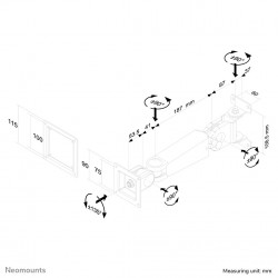 Neomounts support mural pour tv