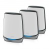 NETGEAR Orbi RBK853 AX6000 WiFi 6 Mesh System Tri-bande (2,4 GHz   5 GHz   5 GHz) Wi-Fi 6 (802.11ax) Gris 4 Interne