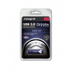 Integral 32GB Crypto Dual FIPS 197 Encrypted USB 3.0 lecteur USB flash 32 Go USB Type-A 3.2 Gen 1 (3.1 Gen 1) Bleu